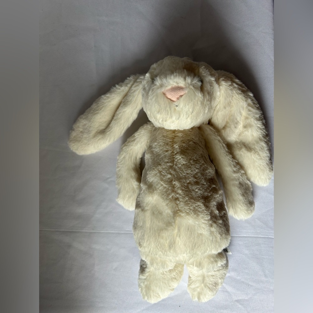 Jellycat Plush Bashful Cream Bunny stuffed animal - Picture 4 of 7